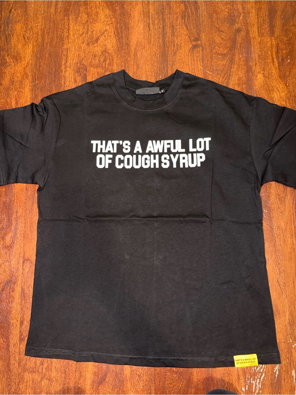 Awful Lot Of Cough Syrup and Trapstar shirt.